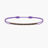 Black Diamond Bar Cord Bracelet