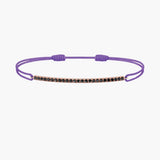 Black Diamond Bar Cord Bracelet