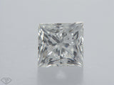 0.80 carat Princess diamond K  VVS2