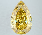 6.05 carat Pear diamond  Yellow VS2 Excellent
