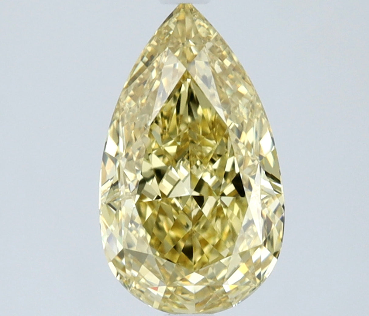 1.01 carat Pear diamond  Yellow VVS1 Excellent