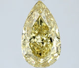 1.01 carat Pear diamond  Yellow VVS1 Excellent