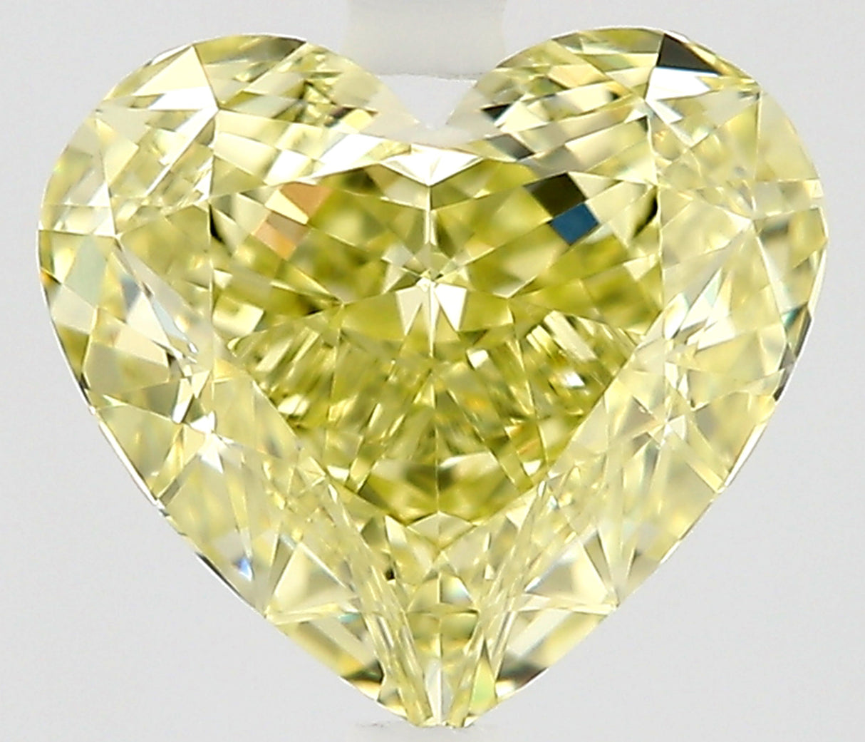 0.85 carat Heart diamond  Yellow IF Excellent