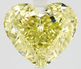 0.85 carat Heart diamond  Yellow IF Excellent