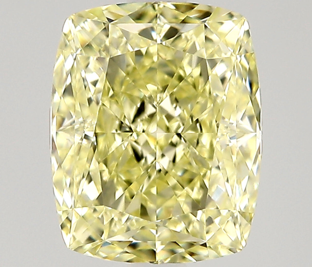 0.80 carat Cushion diamond  Yellow VVS2 Excellent