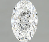 0.37 carat Oval diamond F  VVS1 Excellent