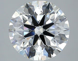 3.70 carat Round diamond F VS2 Excellent