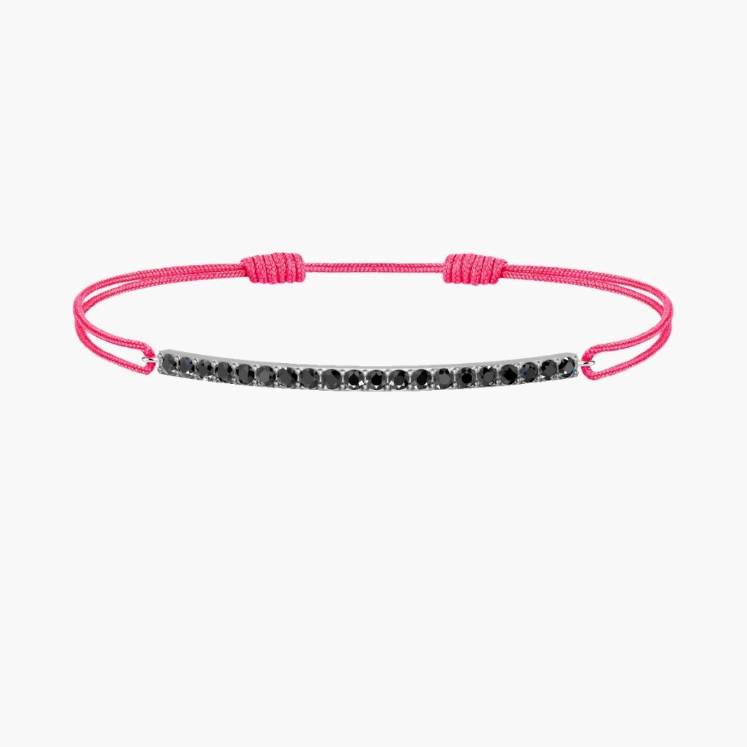 Black Diamond Bar Cord Bracelet