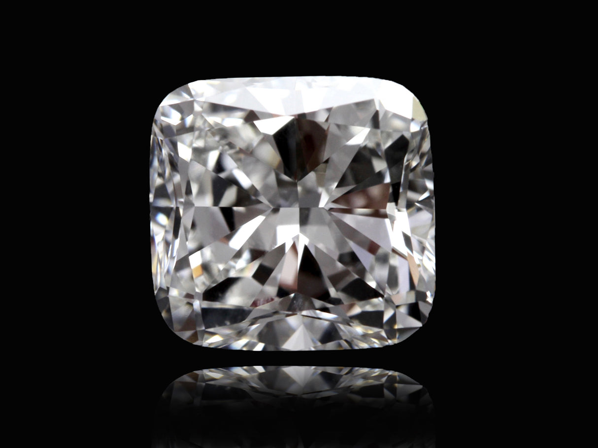 3.76 carat Cushion diamond F  VVS2