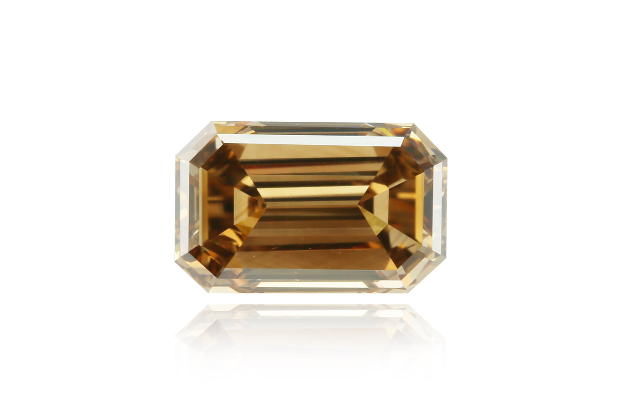 3.03 carat Emerald diamond  Brown VS1