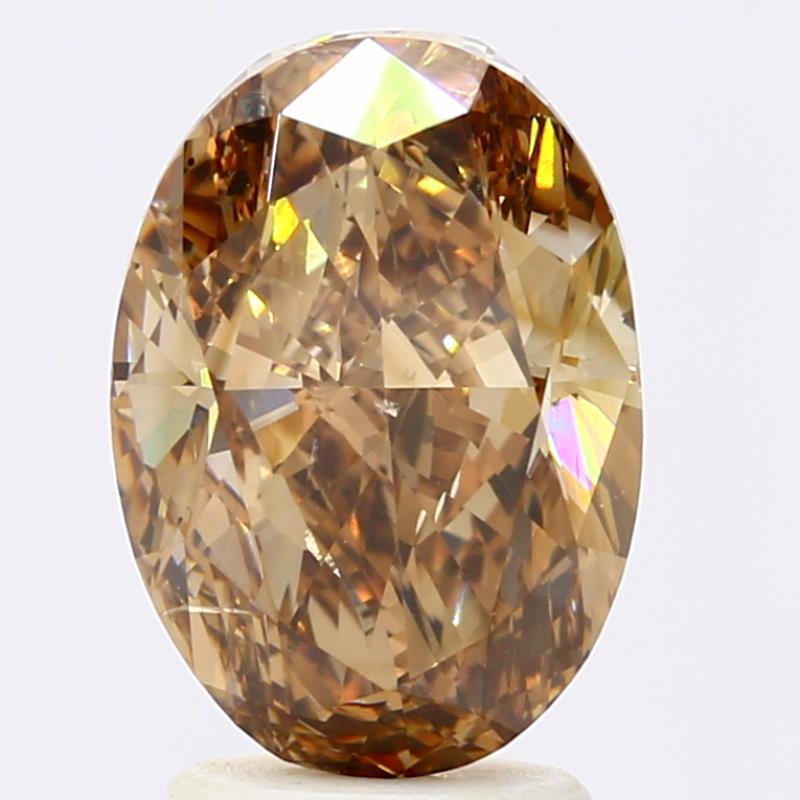 3.02 carat Oval diamond  Brown SI2