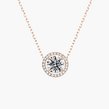 Exception Diamond Halo Necklace