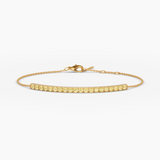 Yellow Diamond Bar Bracelet