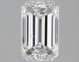 2.02 carat Emerald diamond E  SI2