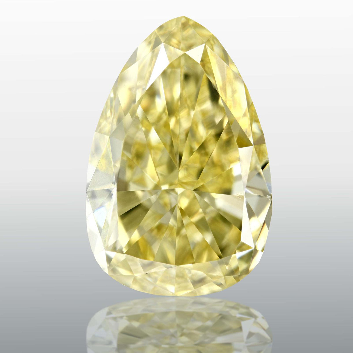 5.03 carat Pear diamond  Yellow SI1