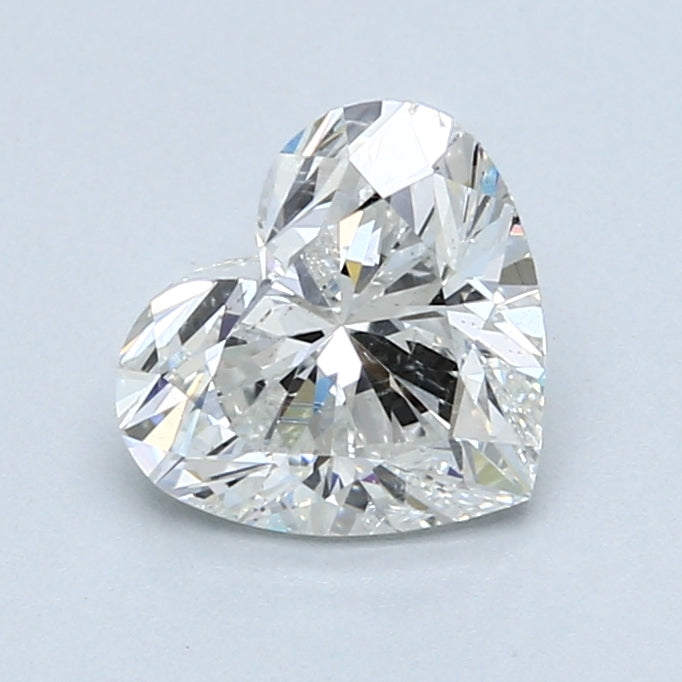 Diamant coeur 1,52 carat H SI2