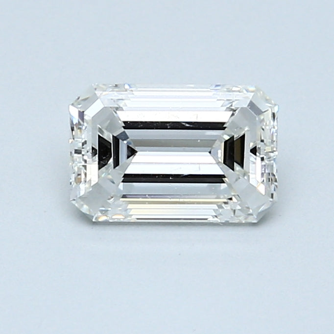 Diamant émeraude de 0,96 carat F SI2