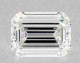 Diamant émeraude de 0,4 carat E VVS2