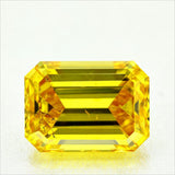 3.22 carat Emerald diamond  Yellow SI2