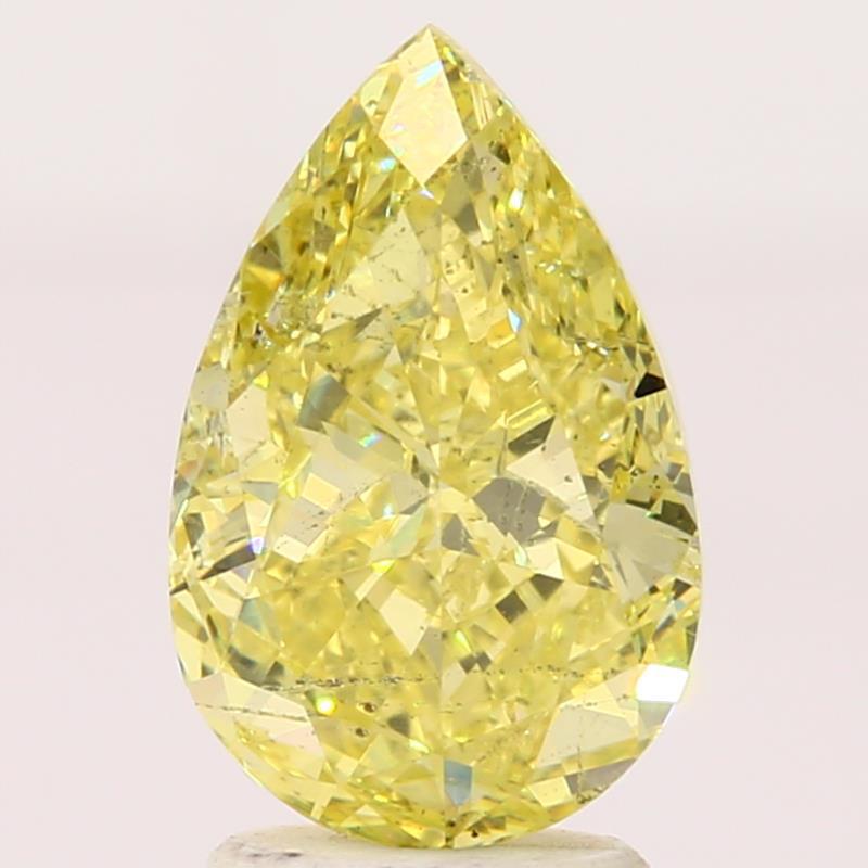 1.7 carat Pear diamond  Yellow SI2