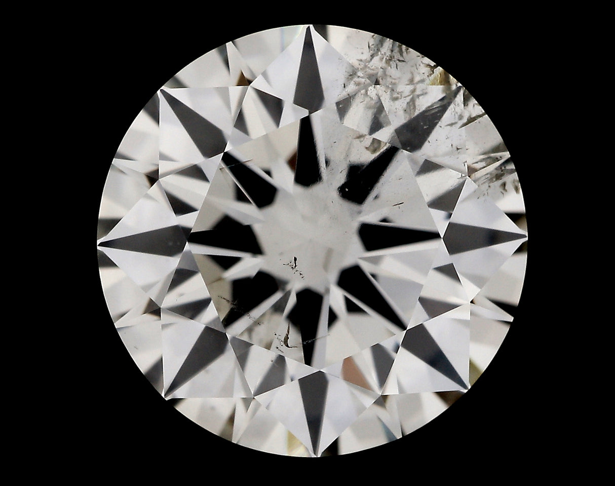 2.03 carat Round diamond J  I1 Excellent