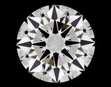 0.25 carat Round diamond E VVS2 Excellent