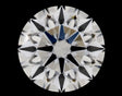 0.45 carat Round diamond D VVS1 Excellent
