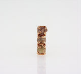 Natural Rough Diamonds 0.25 carat. 1 Rose gold earring bar