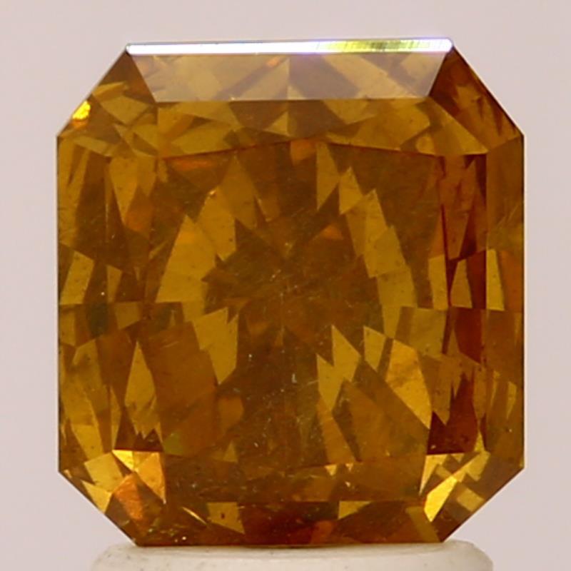 1.52 carat Radiant diamond  Orange I1