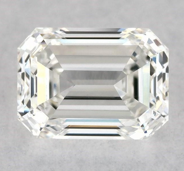 Diamant émeraude de 0,48 carat G VVS2