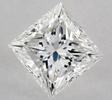 0.80 carat Princess diamond F VVS2 