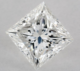 0.80 carat Princess diamond F VVS2 