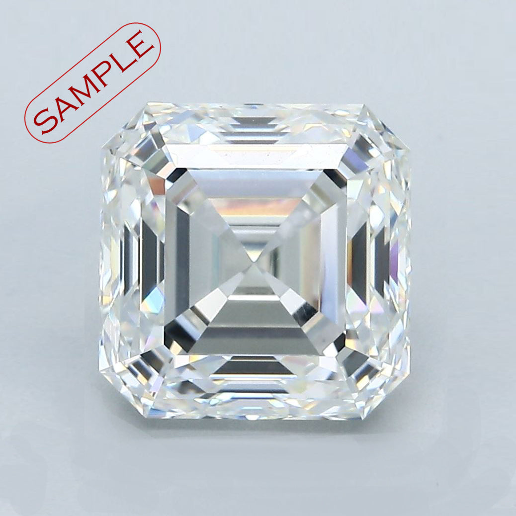 1.01 carat Asscher diamond H  VS1