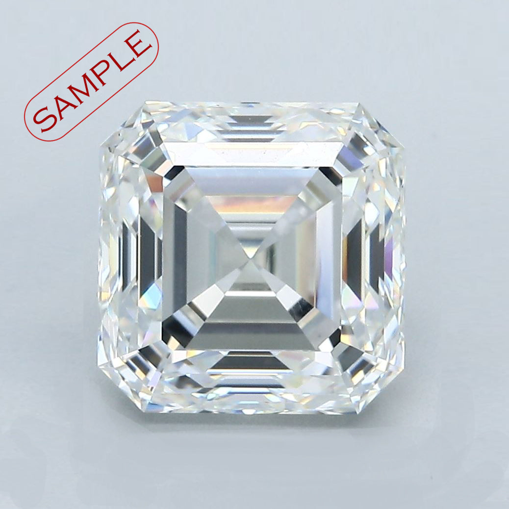 0.91 carat Asscher diamond D  SI1