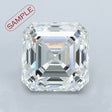 1.00 carat Asscher diamond E  VVS2 