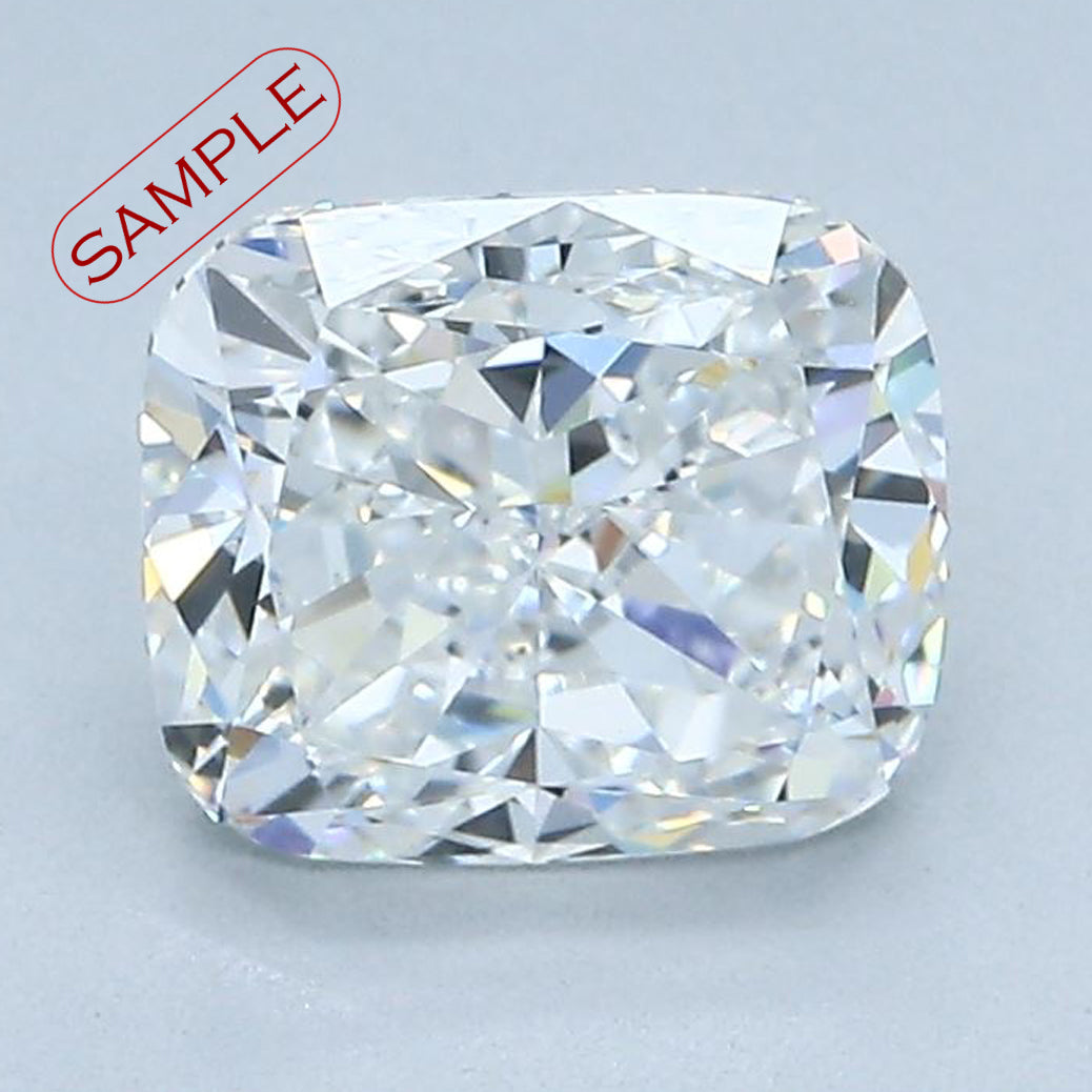 0.90 carat Cushion diamond F  SI1