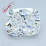 0.90 carat Cushion diamond F  SI1
