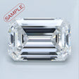 0.70 carat Emerald diamond F  VVS1 