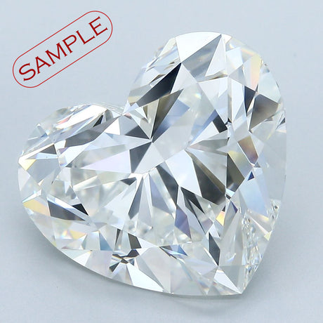 0.91 carat Heart diamond E SI1 