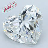 0.70 carat Heart diamond F VS2 