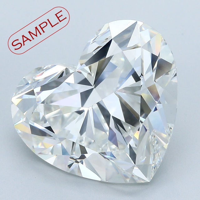 5.02 carat Heart diamond E VS1 