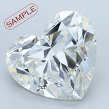 5.02 carat Heart diamond E VVS2 