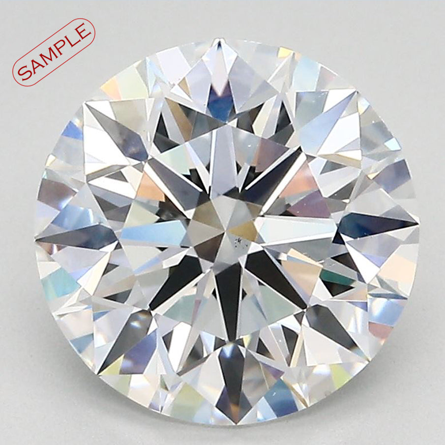 4.07 carat Round diamond K  VVS2 Excellent