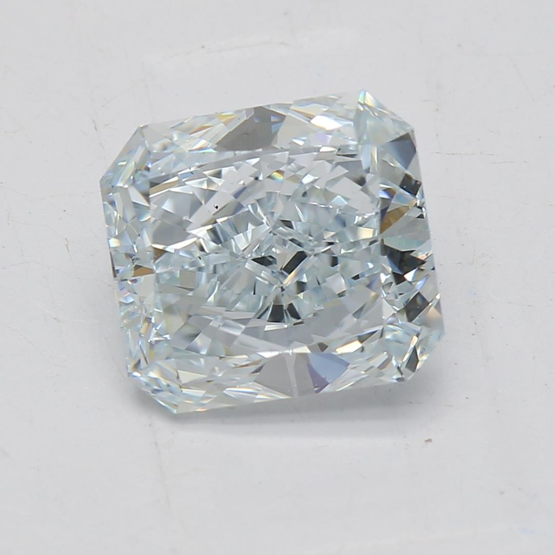 1.65 carat Radiant diamond  Blue VS1