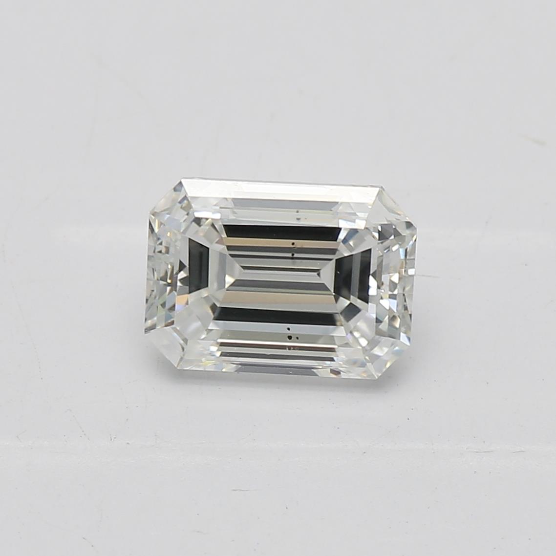 Diamant émeraude de 0,9 carat G SI1