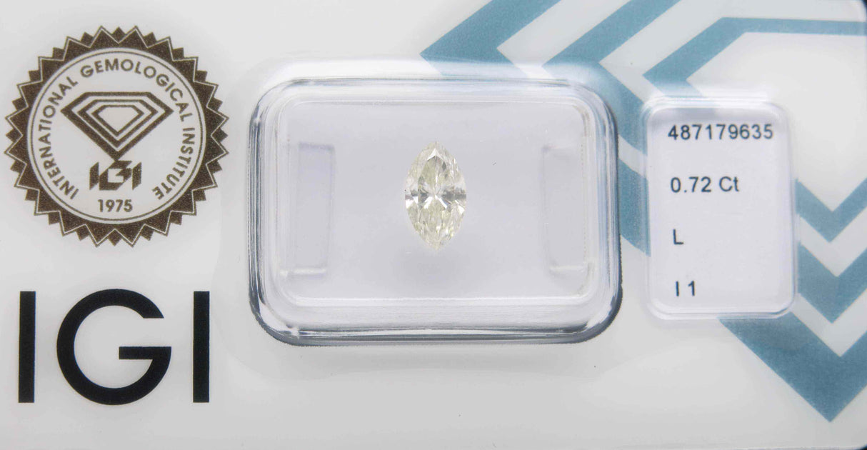 0.72 carat Marquise diamond L  I1