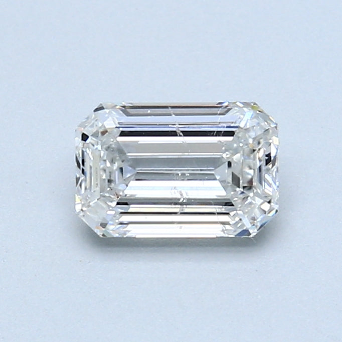 Diamant émeraude de 0,91 carat F SI2