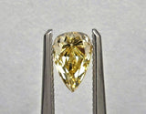 0.77 carat Pear diamond  Yellow SI2