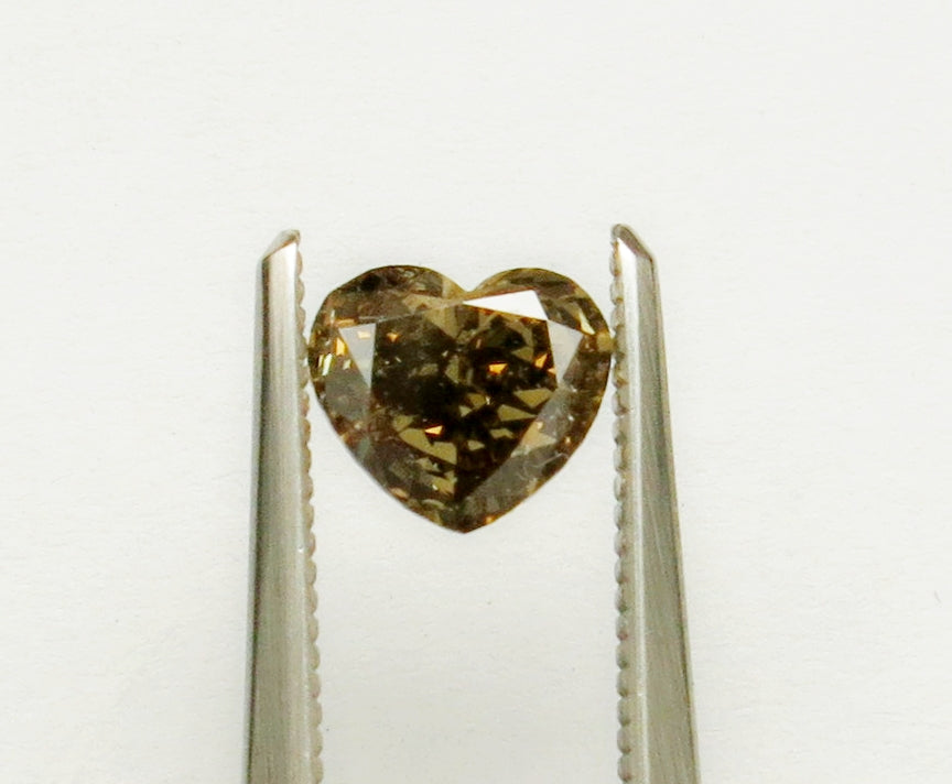 0.72 carat Heart diamond  Yellow SI2