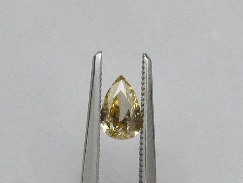 0.53 carat Pear diamond  Yellow SI2